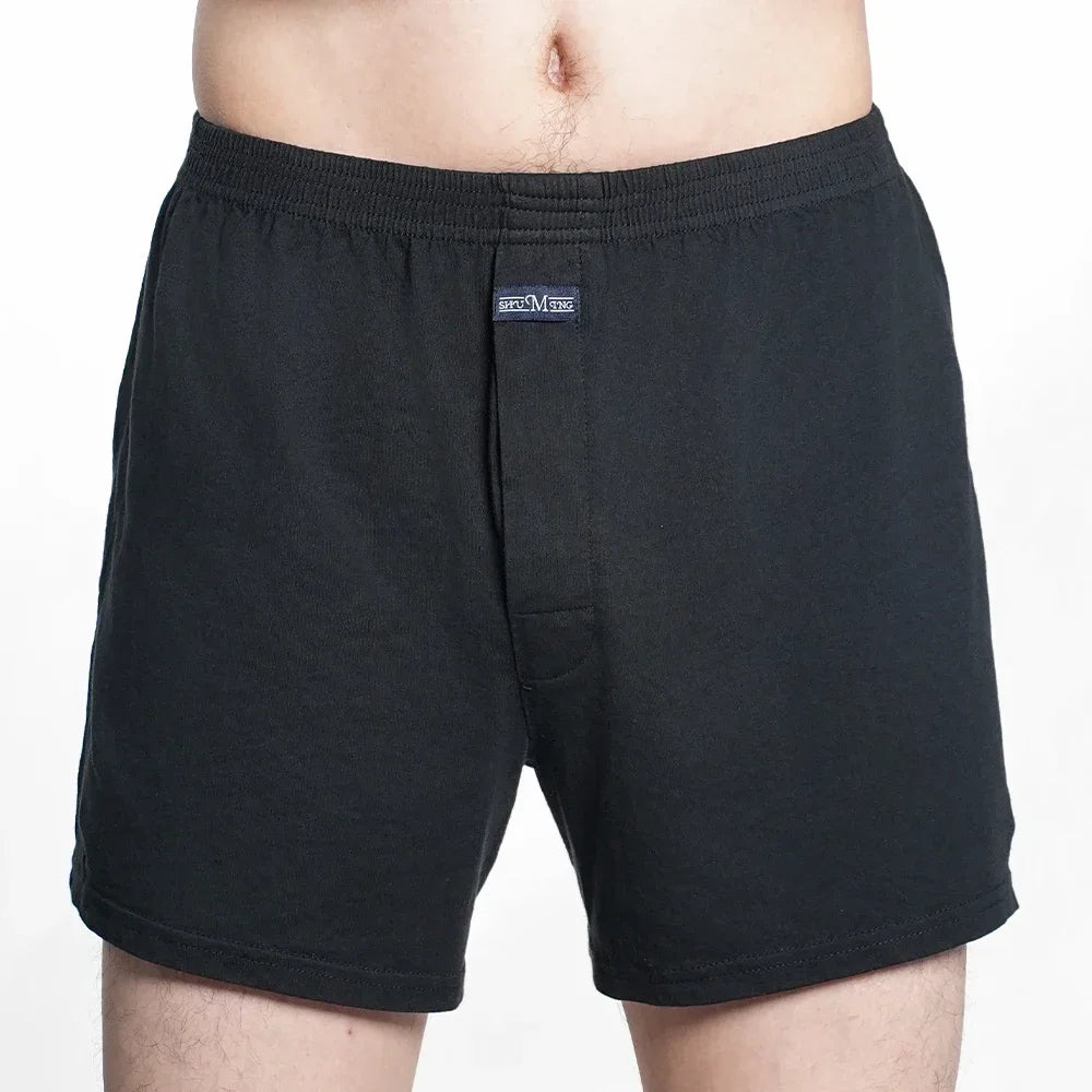 Cotton Plaid Boxer Shorts for Men