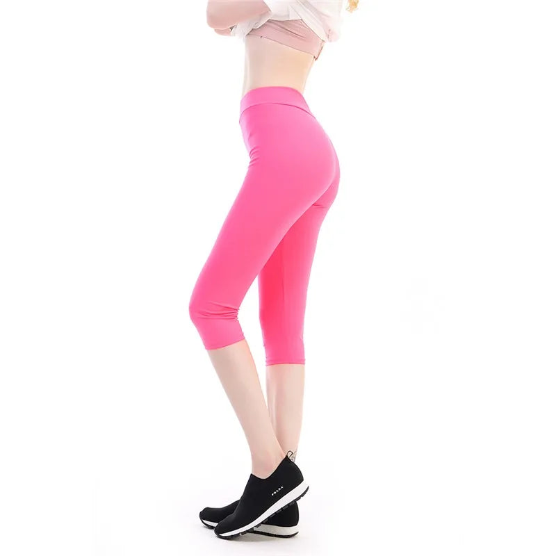High Waisted Capri Yoga Leggings for Women