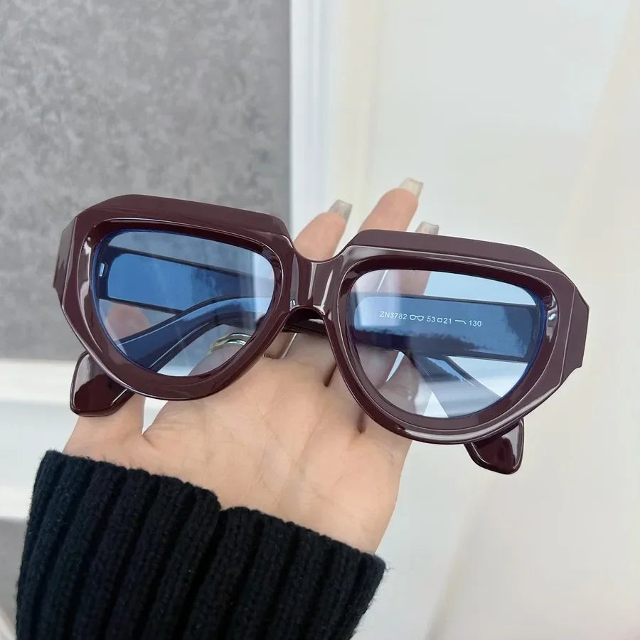 Women Vintage Square Retro Classic Fashion Sunglasses