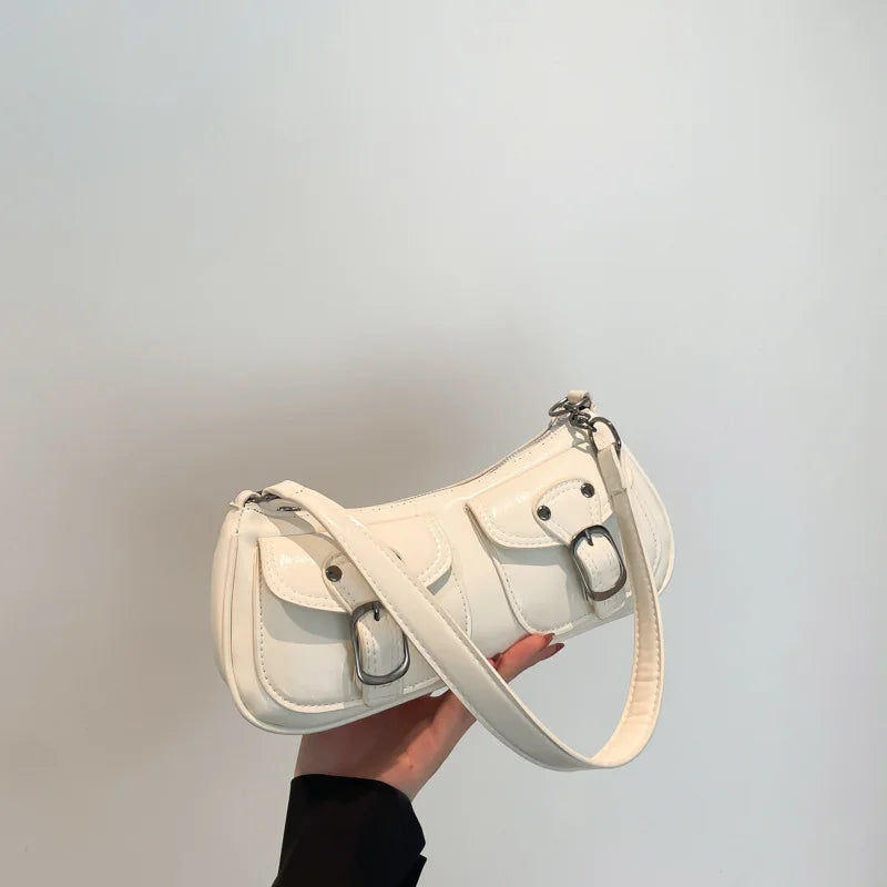 Women's shoulder bag fashion commuting armpit bag personality trendy cool scooter bag small senior sense shoulder crossbody bag