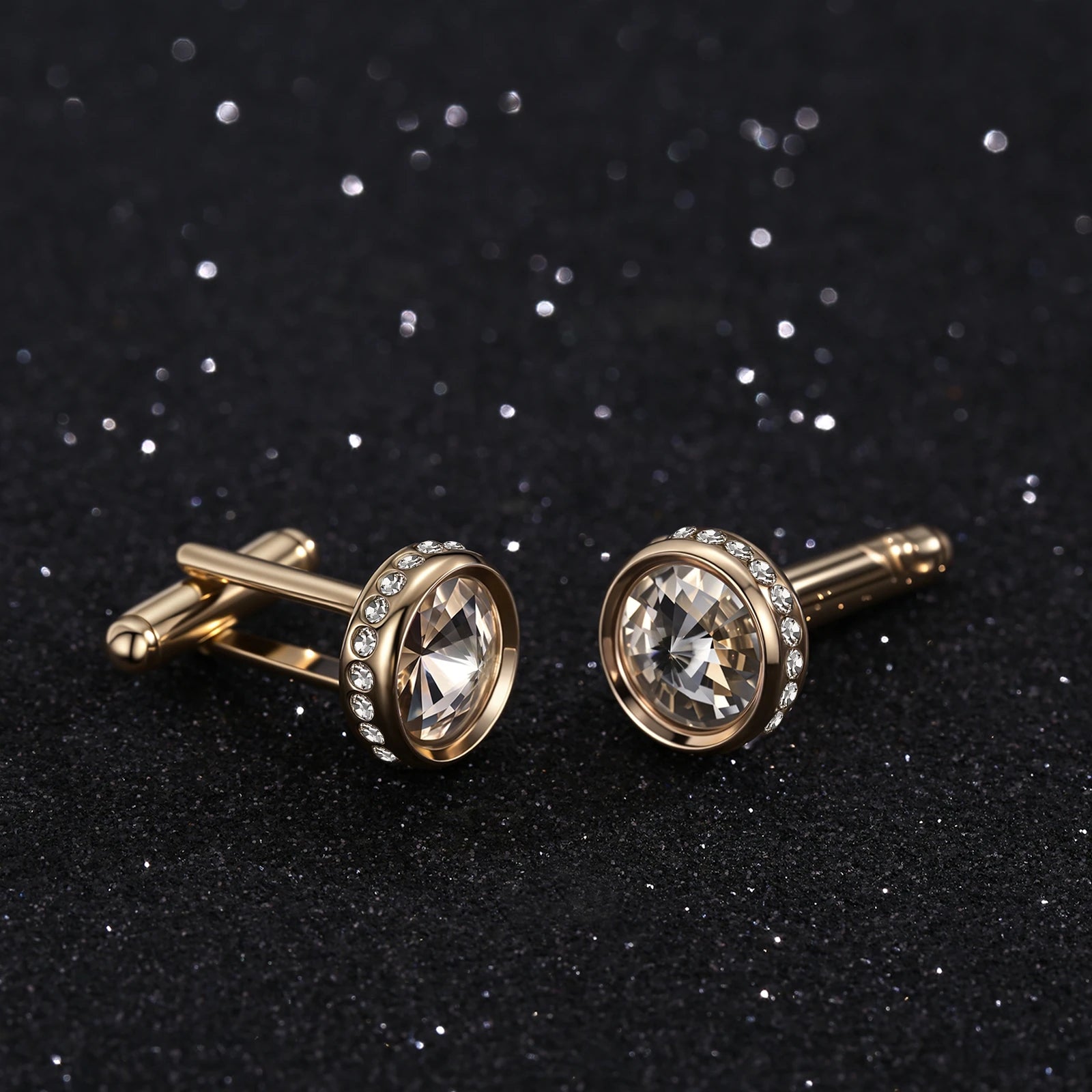 Men Crystal Formal Cufflinks