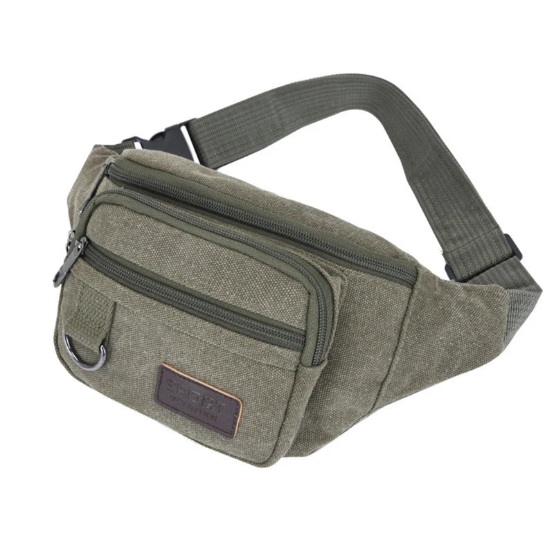 Canvas Chest Waist Belt Bag for Men