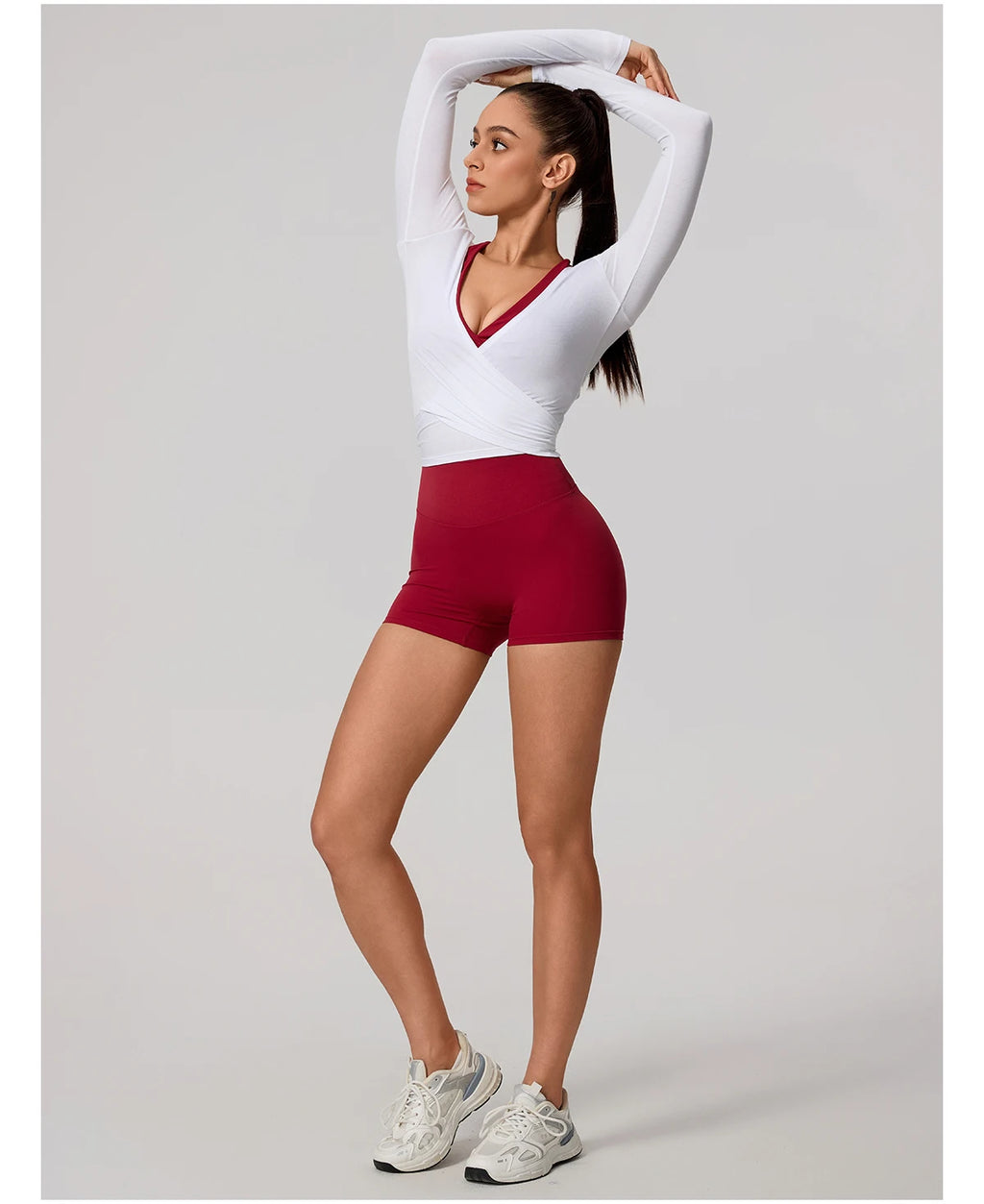Women Long Sleeve Top Breathable Quick Dry Sportswear