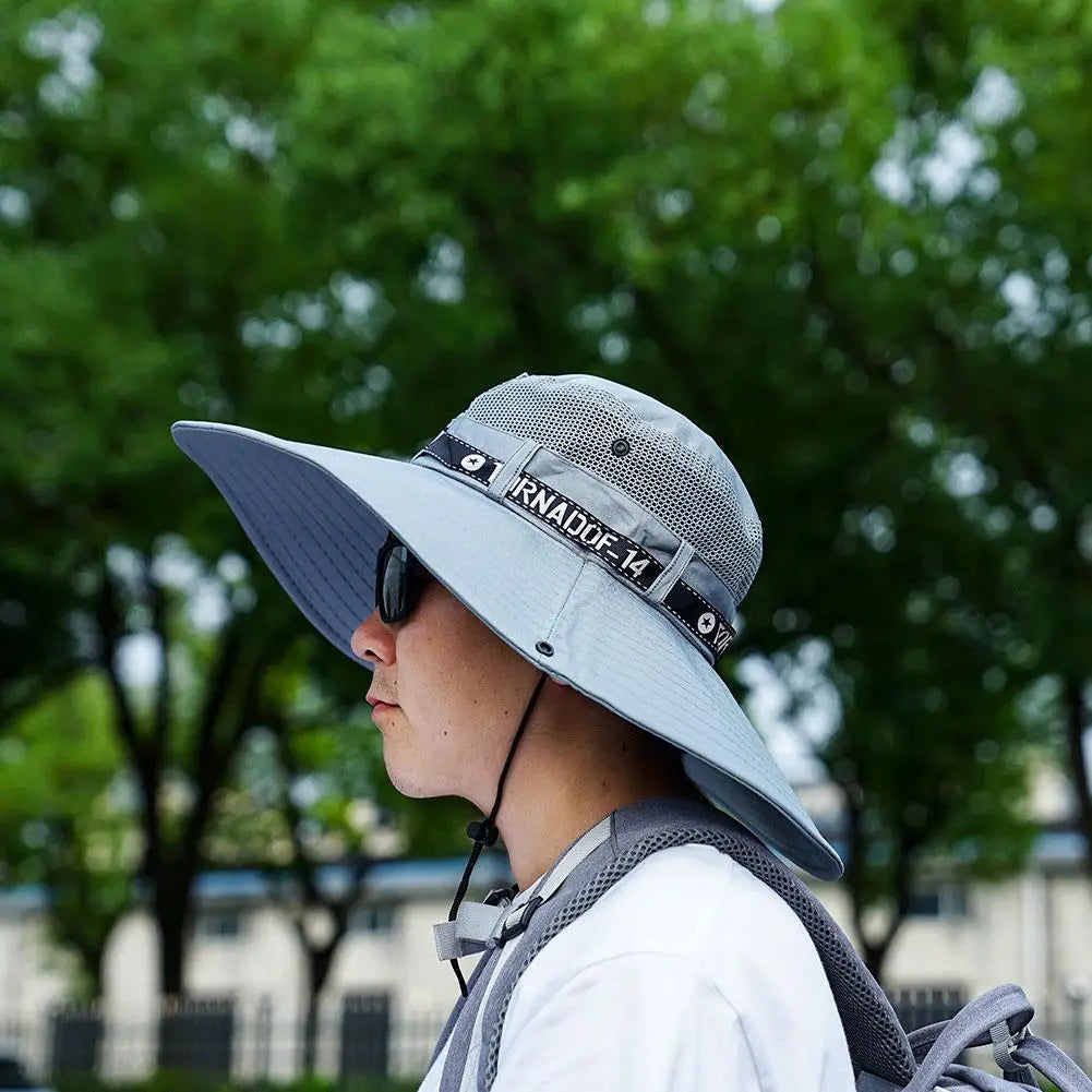 Men Breathable UV Protection Fishing Sun Hat