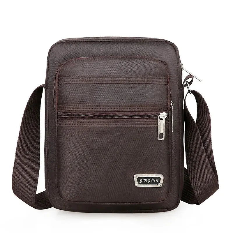 Large Capacity Waterproof Multi Layer Shoulder Crossbody Bag for Men