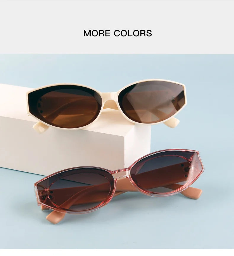 Women Luxury Oval UV400 Designer Fashion Sunglasses