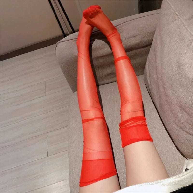 Ultra Thin Thigh High Stockings for Women
