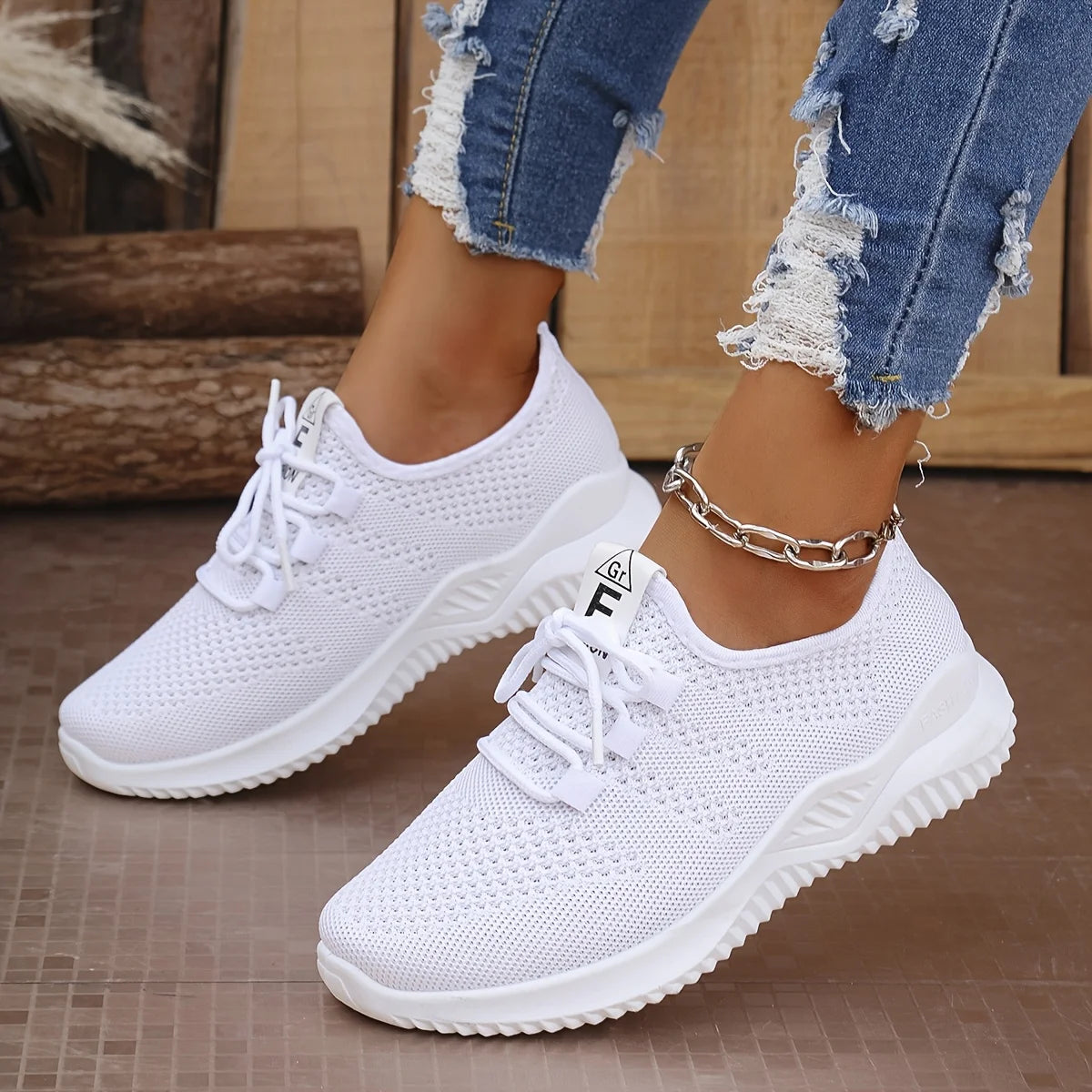 Women Knit Running Training Shoes