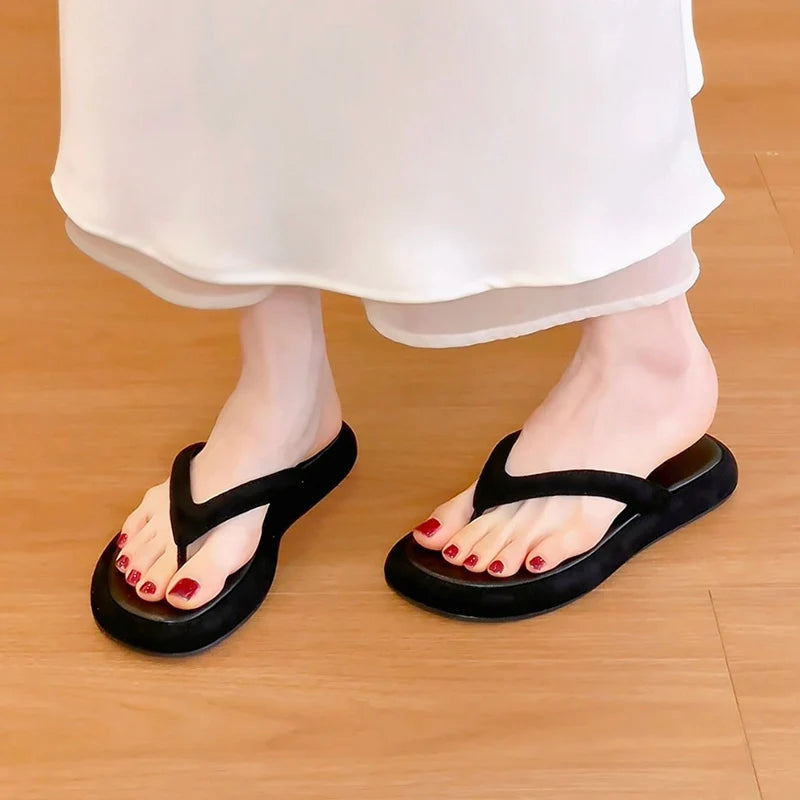 Women Open Toe Summer Slide Slippers