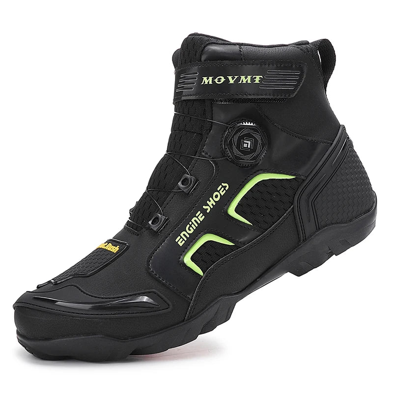 New Motorcycle Boots Men Leather Motos Breathable Anti Slip Wear-resistant Riders Boots Motorbike Racing Ankle Length Shoes