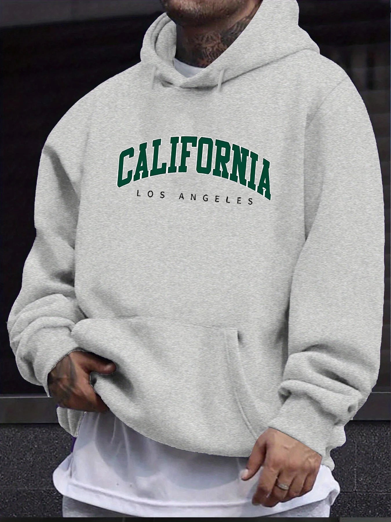 Men California Los Angeles Hooded Sports Sweatshirt