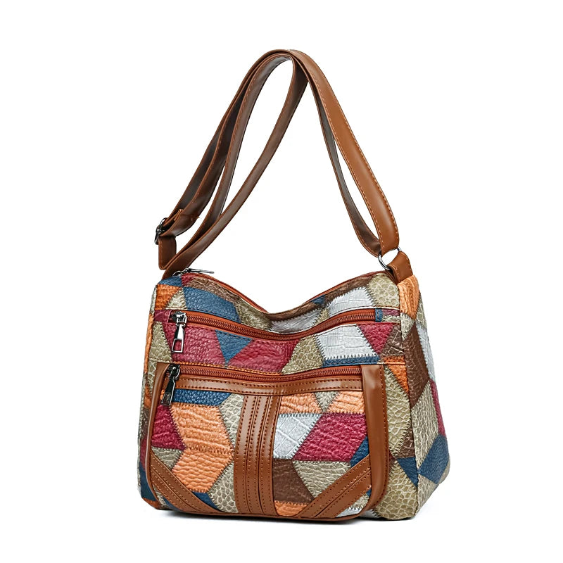 Lightweight Geometric Crossbody Shoulder Bag for Women