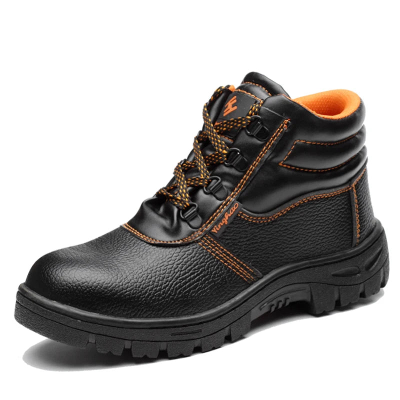 Wear-resisting Men Work Boots Anti-smash Anti-puncture Work Sneakers Waterproof Boots Indestructible Protective Tactical Boots