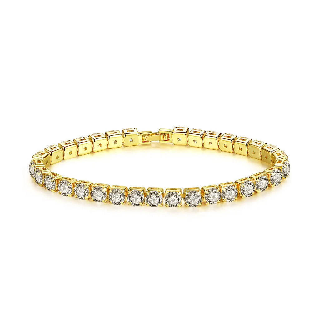 Women 4mm Zircon Tennis Bracelet Wedding Jewelry
