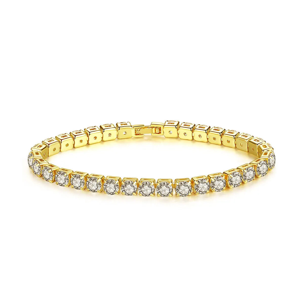 Women 4mm Zircon Tennis Bracelet Wedding Jewelry