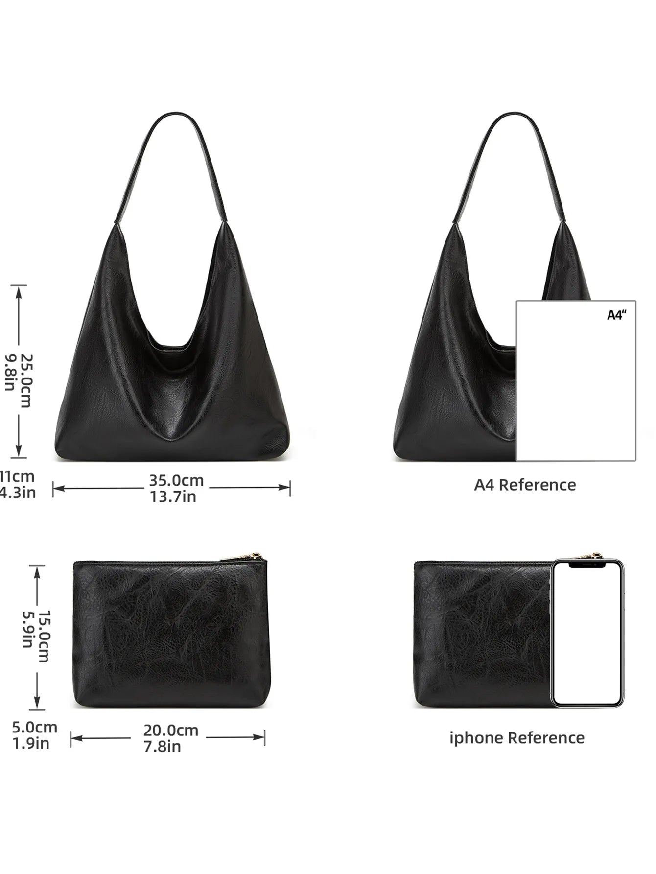 Retro Large Capacity Shoulder Tote Bag for Women