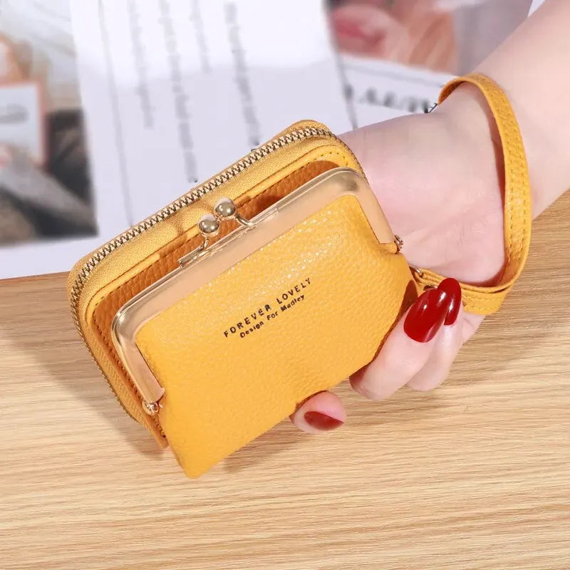 Large Capacity Wristlet Wallet Card Holder for Women