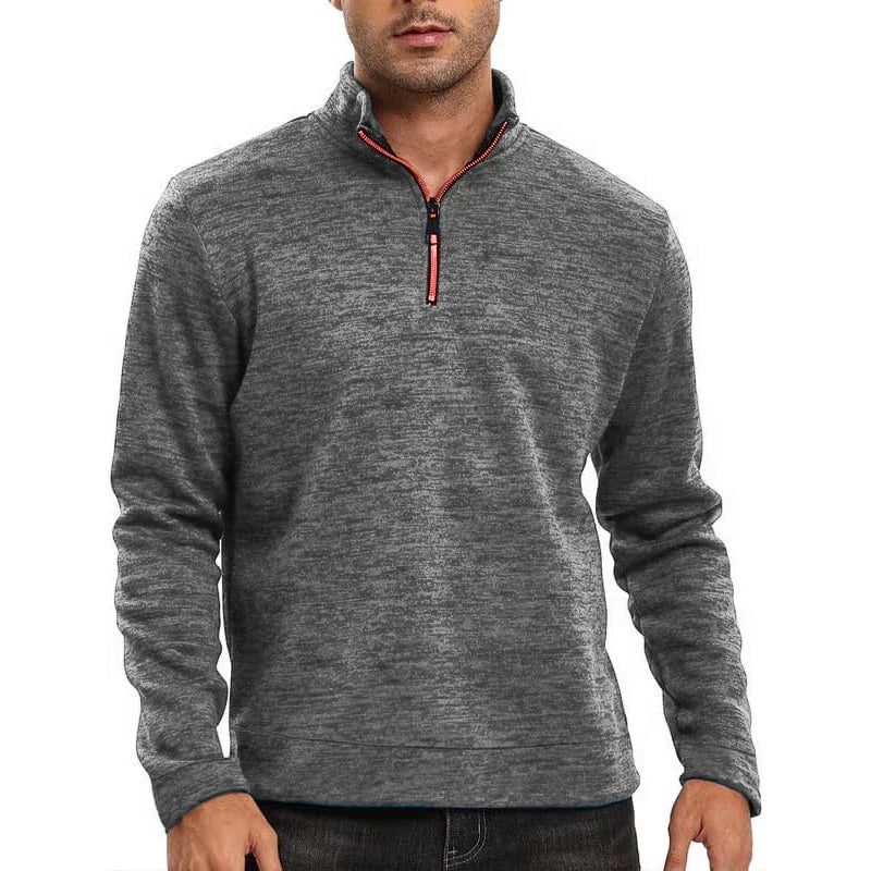 Men Half Zip Pullover Sports Sweatshirt