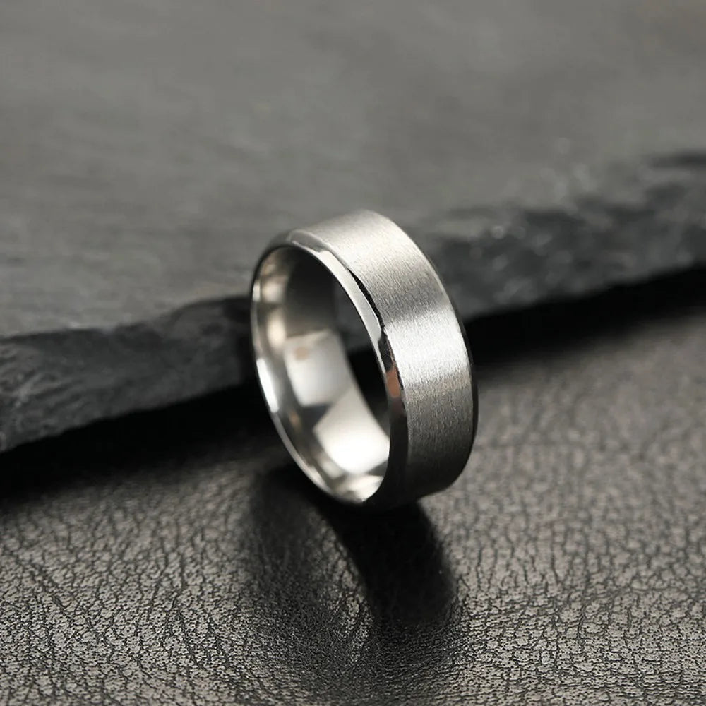 Men Stainless Steel Fashion Charm Jewelry Ring