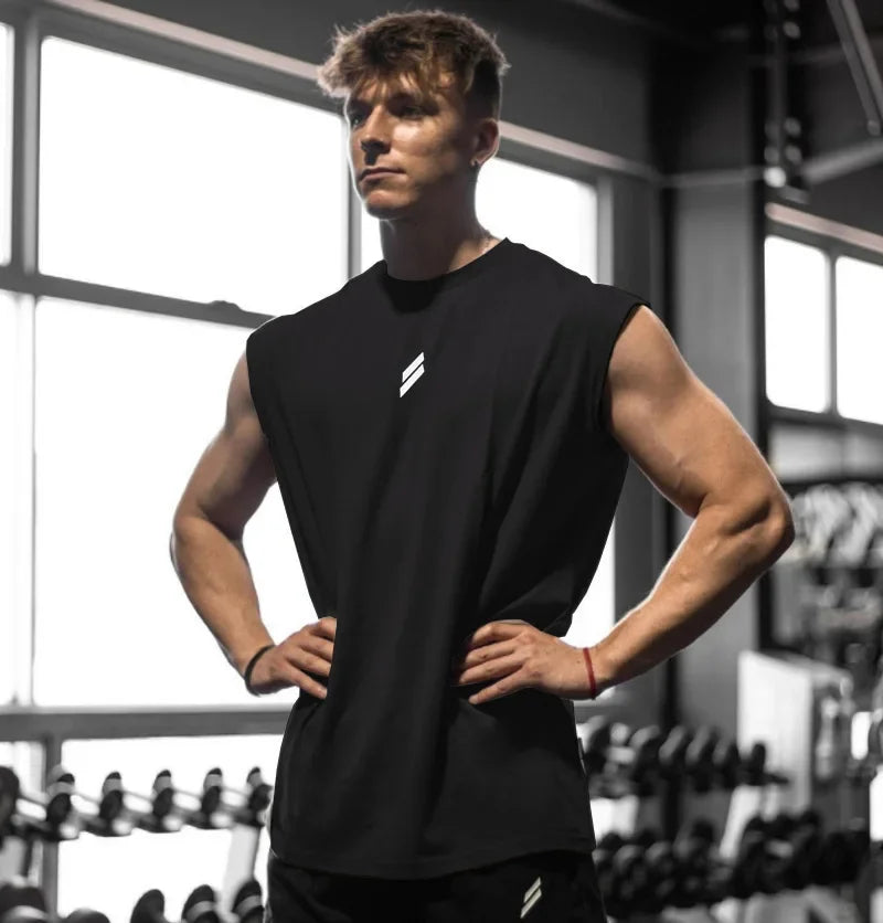 Men Quick Dry Mesh Gym Tank Top