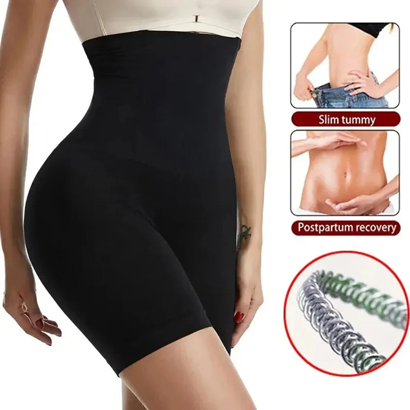 High Waist Tummy Control Mid Thigh Body Shaper Shorts for Women