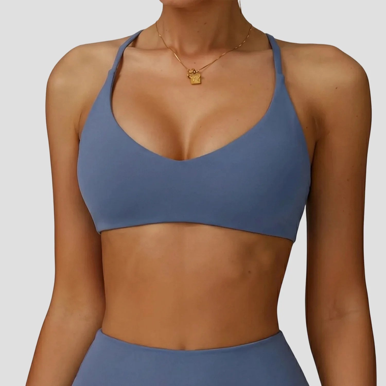 Women High Support Cross Back Push Up Sports Bra