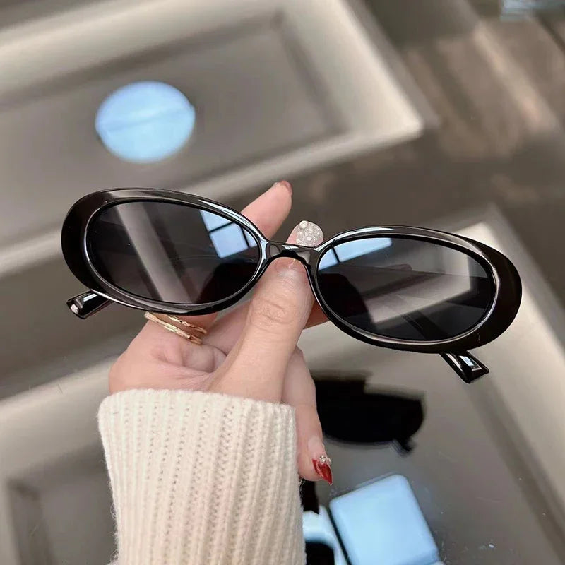 Women Leopard Oval Vintage Designer Sunglasses UV400