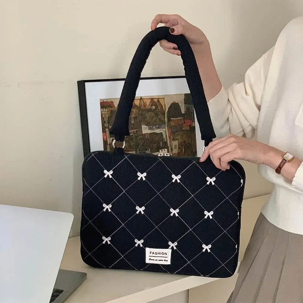 Portable Cute Bow Laptop Sleeve Bag
