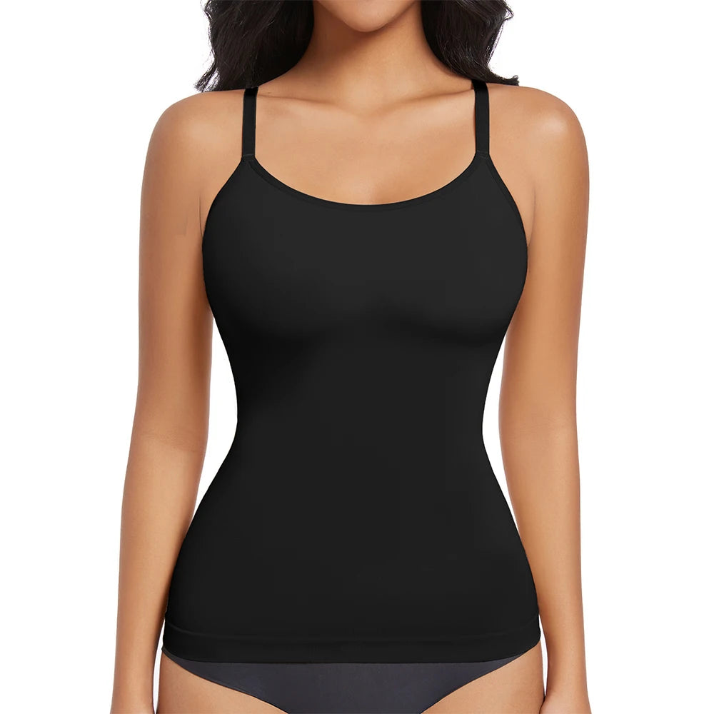 Scoop Neck Compression Shapewear Camisole Top for Women