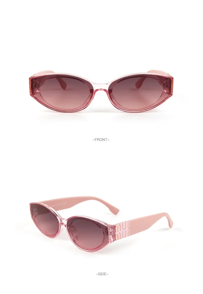 Women Luxury Oval UV400 Designer Fashion Sunglasses