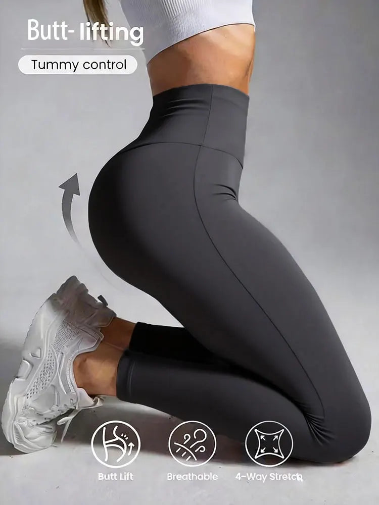 Women High Waist Yoga Leggings Breathable Fitness Running Pants