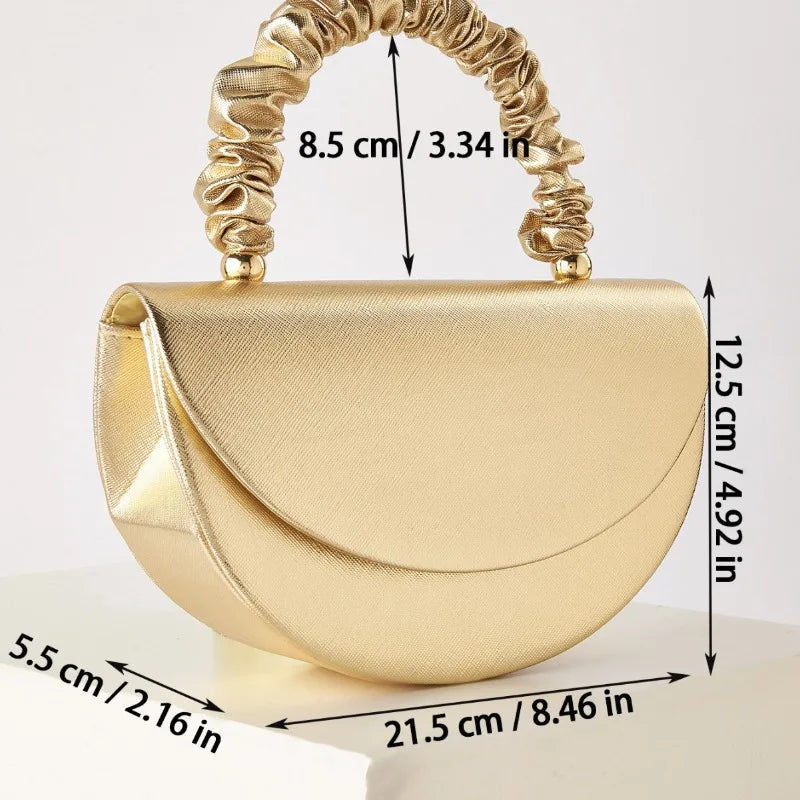 Wrinkled Wrist Bag for Women