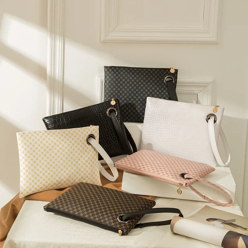 PU Leather Envelope Wristlet Clutch Wallet for Women