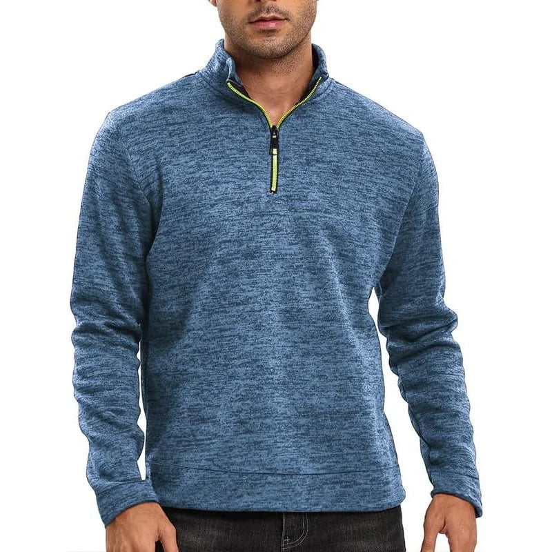 Men Half Zip Pullover Sports Sweatshirt