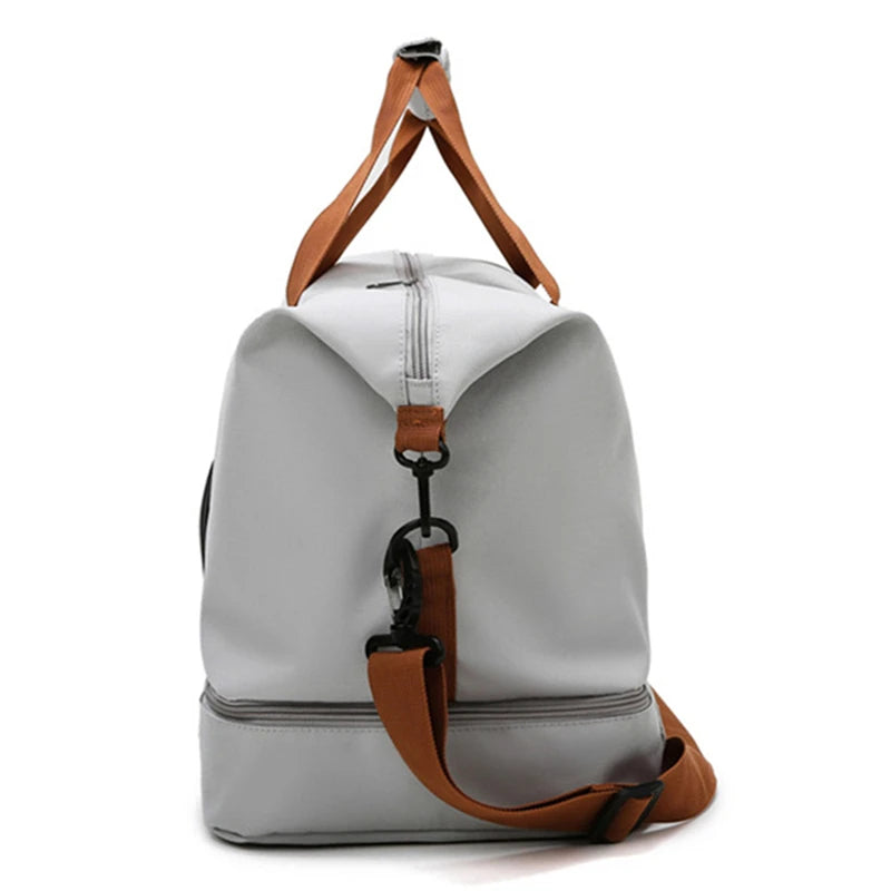 Large Capacity Waterproof Travel Bag with Dry Wet Separation
