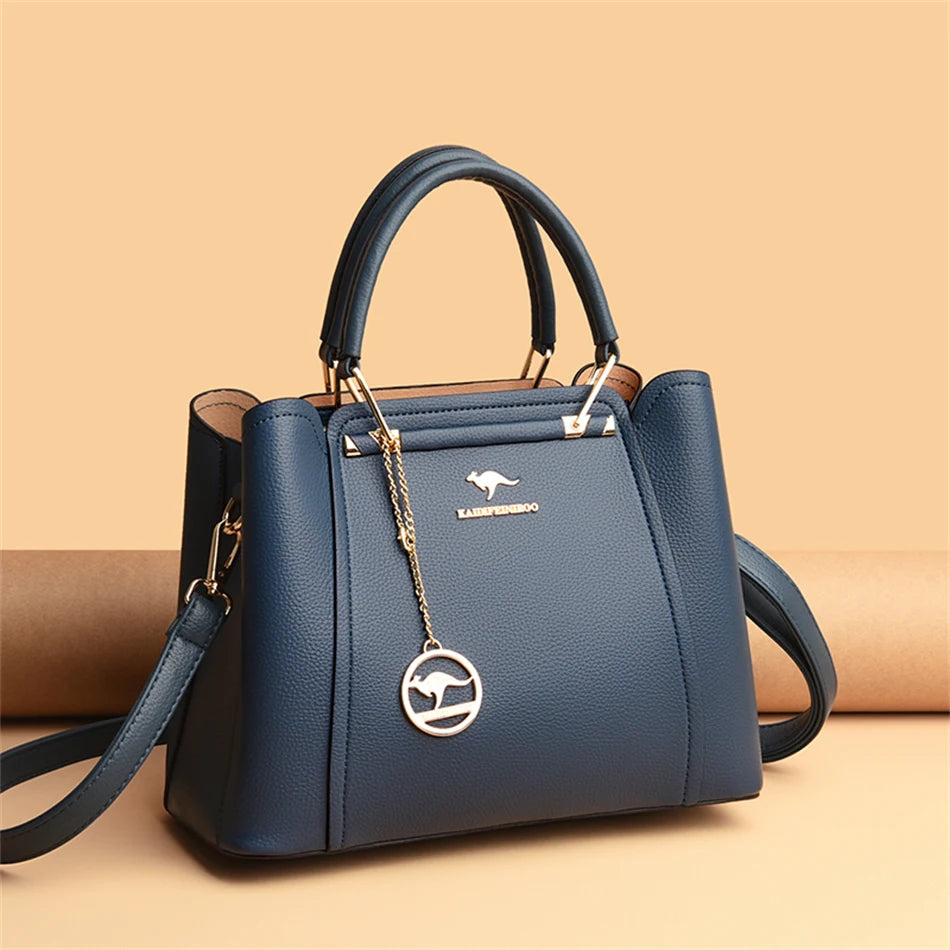 Large Capacity 3 Layer Crossbody Tote Bag for Women