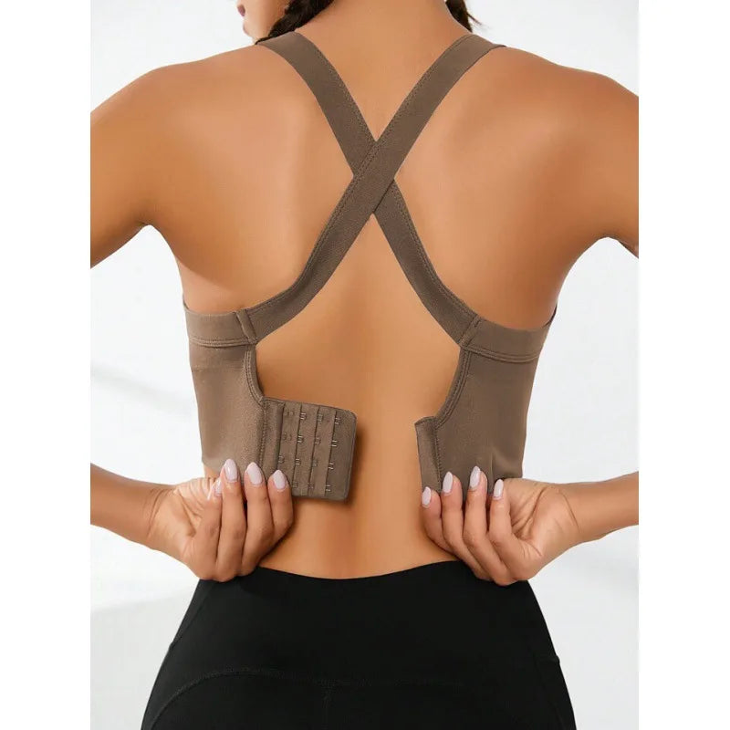 Women Cross Back Adjustable Sports Bra