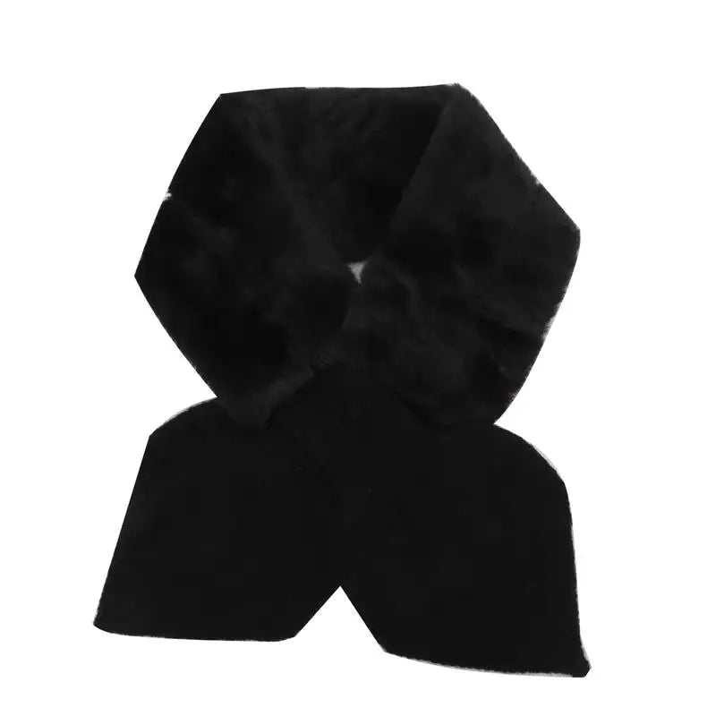 Women Winter Knitted Cross Strap Neck Scarf Shawl