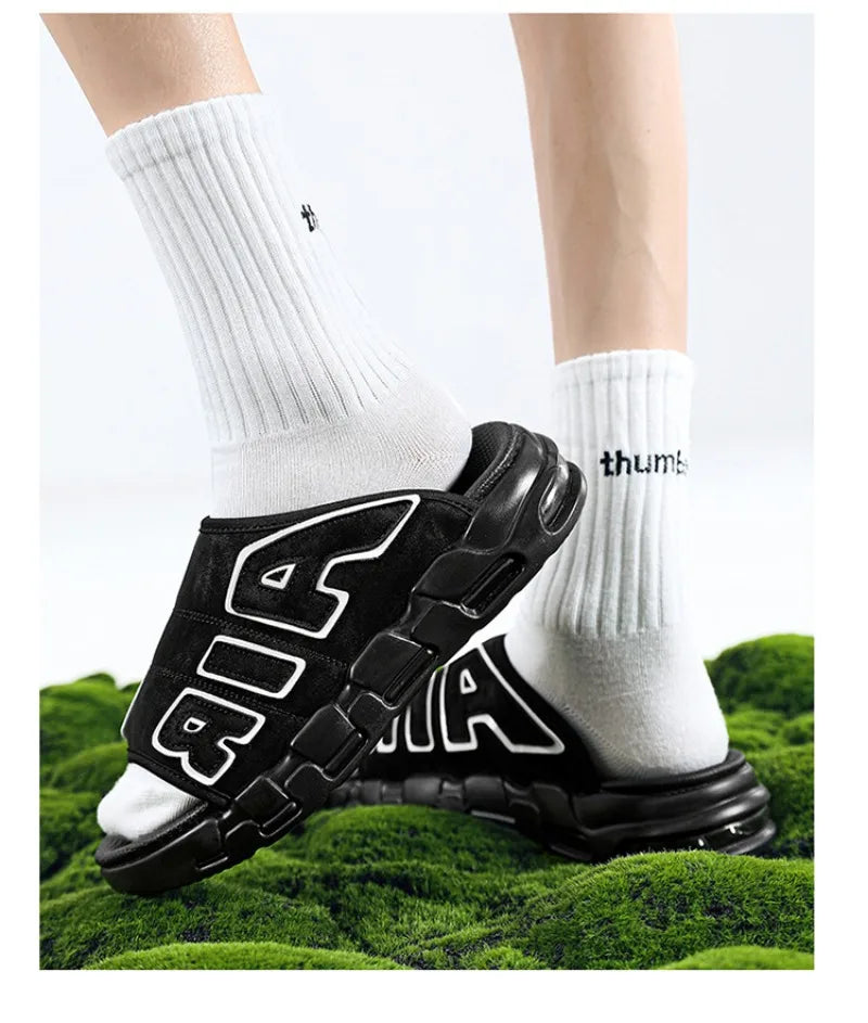 Men's Slippers 2025 Summer Breathable Slippers Large Fashion Platform Casual Shoes for Men New Light Sneakers Zapatos De Hombre