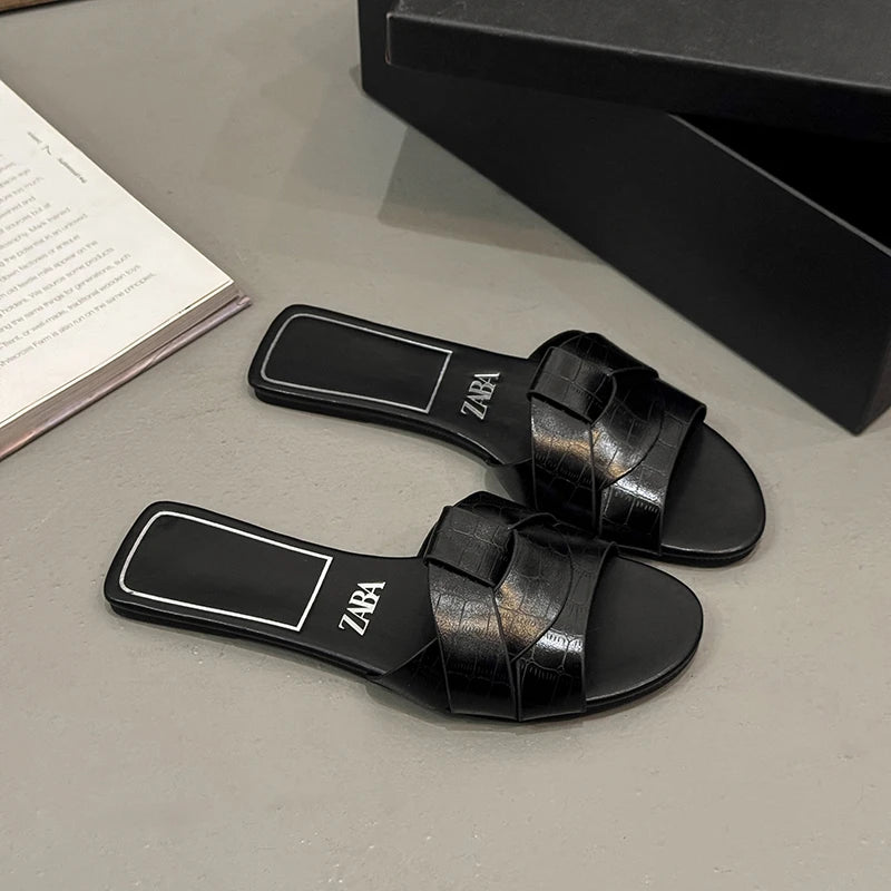 Women Solid Color Fashion Slippers