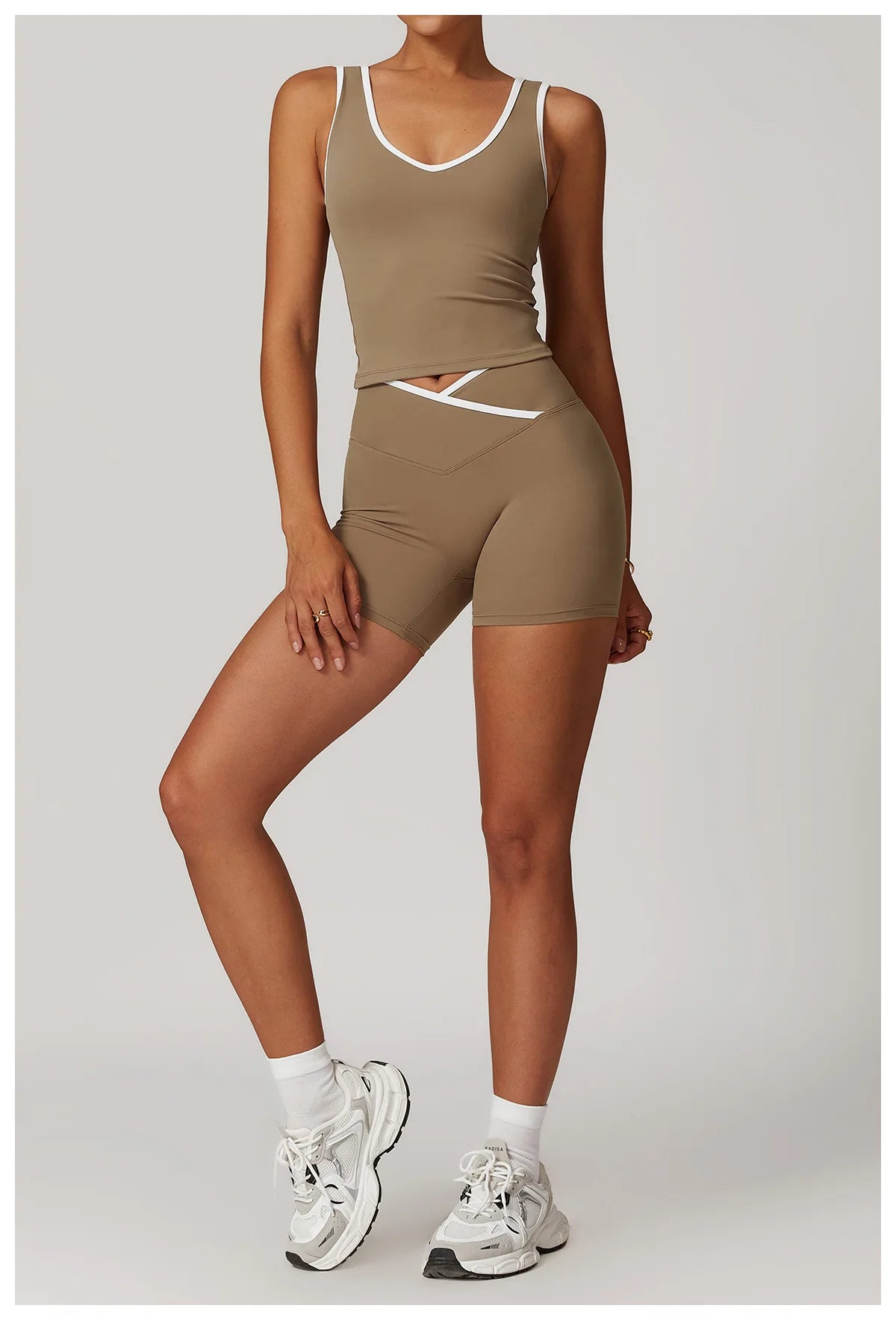 Women 2 Piece Yoga Set Sports Bra and Shorts Fitness Outfit