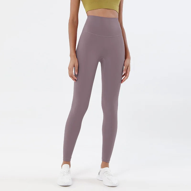 High Waist Nylon Yoga Leggings for Women