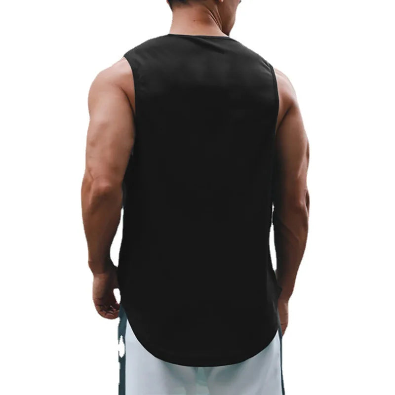 Men Summer Gym Tank Top Fitness Sleeveless Vest