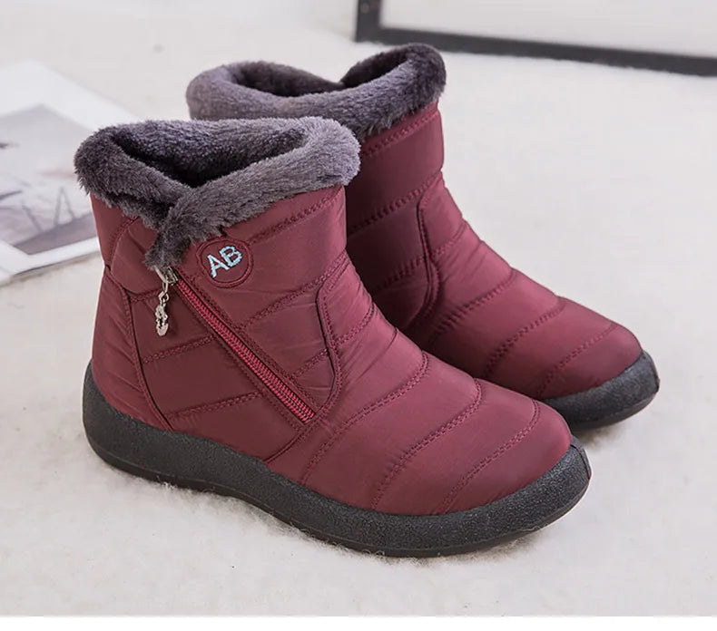 Women Fur Lined Winter Ankle Boots