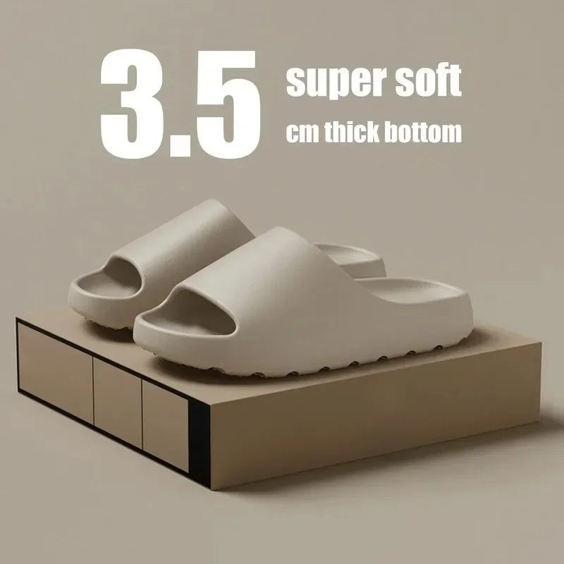 Coconut Slippers Cloud Thick-soled Sandals Summer Fashion Soft Bottom Beach Men Slippers Women's Sandals EVA Slides