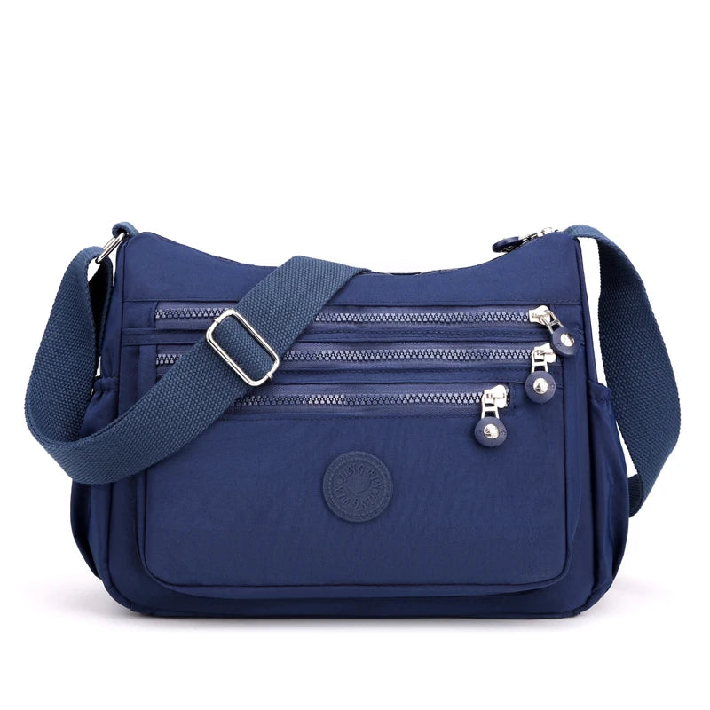 Waterproof Nylon Crossbody Messenger Shoulder Bag for Women