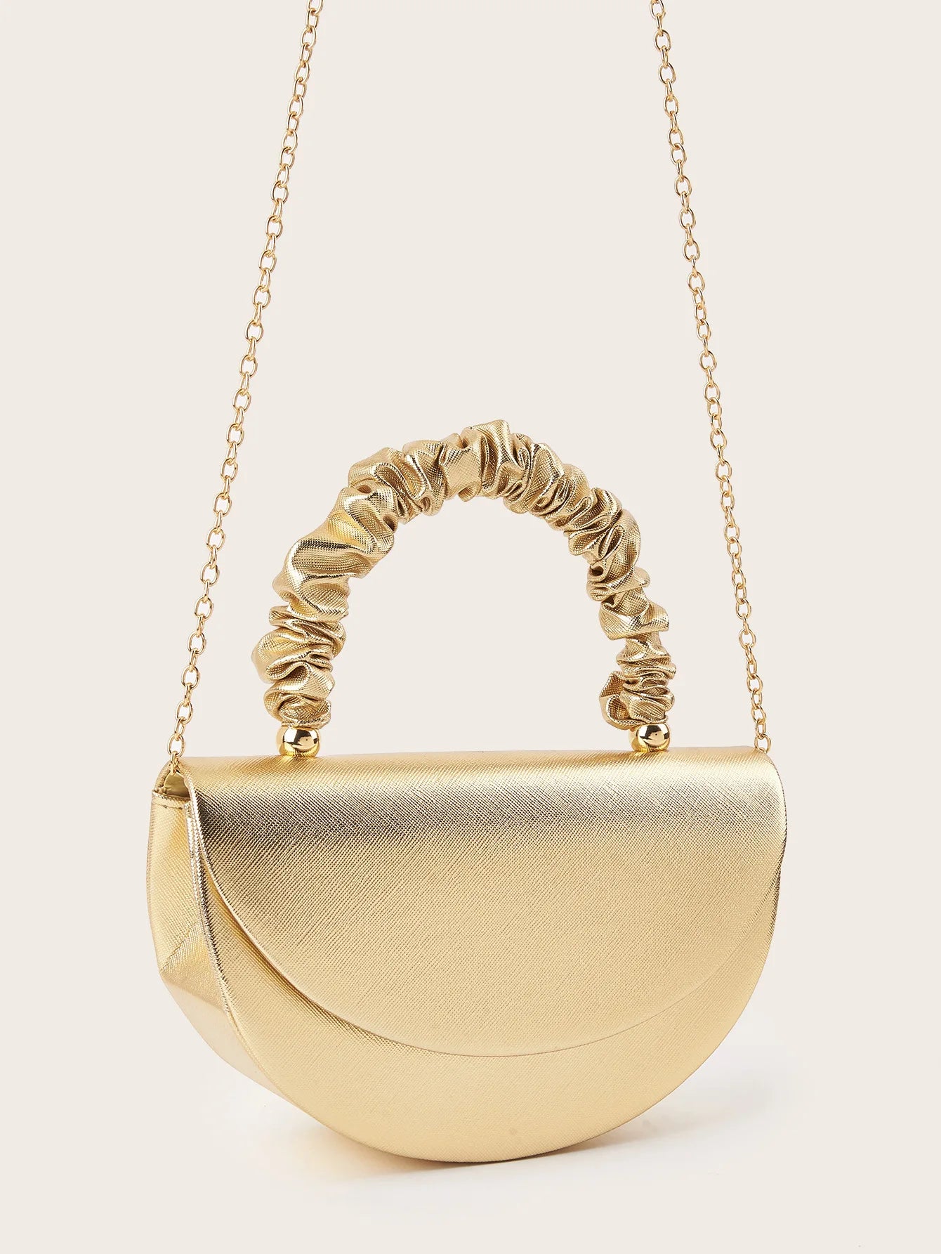 Wrinkled Wrist Bag for Women