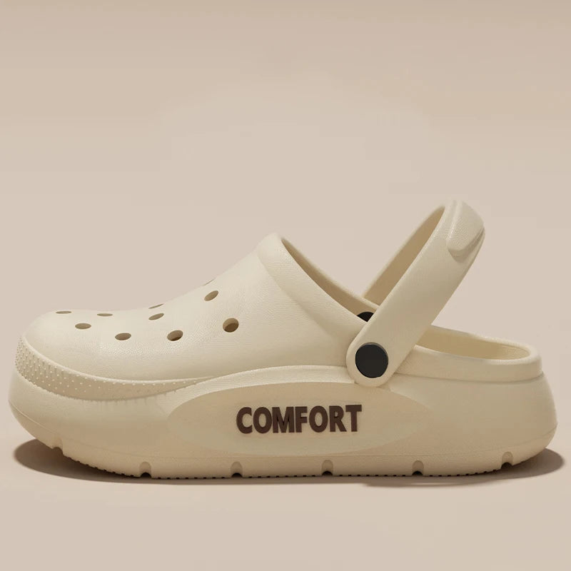 Men Covered Toe Thick Sole Slippers