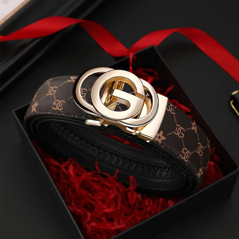 Men Genuine Leather Luxury Automatic Belt