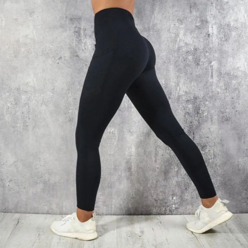 High Waist Shapewear Leggings with Pockets for Women